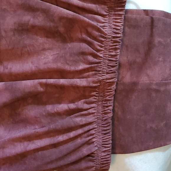 COPA CABANA Mauve Floral Tie Dye Outfit. Fringe Top and Pants. Sz M. VGUC - Picture 16 of 17